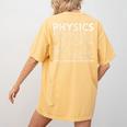 Physicist Science Teacher Physics Women's Comfort Colors T-Shirt Back Print Mustard Physicist Science Teacher Physics Women's Comfort Colors T-Shirt Back Print Mustard