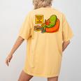 Pickle Reading Books Bookworm Teacher Librarian Kids Retro Women's Comfort Colors T-Shirt Back Print Mustard Pickle Reading Books Bookworm Teacher Librarian Kids Retro Women's Comfort Colors T-Shirt Back Print Mustard