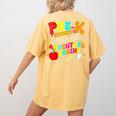 Pre-k Where The Adventure Begins First Day Of Prek Teacher Women's Comfort Colors T-Shirt Back Print Mustard Pre-k Where The Adventure Begins First Day Of Prek Teacher Women's Comfort Colors T-Shirt Back Print Mustard