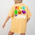 Pre K Boo Crew Halloween Costume Teachers Kids Women's Comfort Colors T-Shirt Back Print Mustard Pre K Boo Crew Halloween Costume Teachers Kids Women's Comfort Colors T-Shirt Back Print Mustard