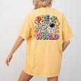 Pre-K Is Out Of This World Space Planets Teacher Women's Comfort Colors T-Shirt Back Print Mustard Pre-K Is Out Of This World Space Planets Teacher Women's Comfort Colors T-Shirt Back Print Mustard