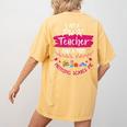 PreK Teacher Mom Shirt Preschool Teacher Mother For Women Women's Comfort Colors T-Shirt Back Print Mustard