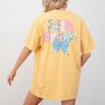 Preppy Fifth Grade Teacher Blue Floral Coquette Pencil Bow Women's Comfort Colors T-Shirt Back Print Mustard Preppy Fifth Grade Teacher Blue Floral Coquette Pencil Bow Women's Comfort Colors T-Shirt Back Print Mustard