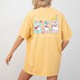 Preppy Silly Teacher Goose Build Character Back To School Women's Comfort Colors T-Shirt Back Print Mustard Preppy Silly Teacher Goose Build Character Back To School Women's Comfort Colors T-Shirt Back Print Mustard