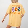 Preschool Boo Crew Preschool Halloween Teacher Kids Women's Comfort Colors T-Shirt Back Print Mustard Preschool Boo Crew Preschool Halloween Teacher Kids Women's Comfort Colors T-Shirt Back Print Mustard