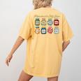 Preschool Is My Jam Retro Preschool Teacher Back To School Women's Comfort Colors T-Shirt Back Print Mustard Preschool Is My Jam Retro Preschool Teacher Back To School Women's Comfort Colors T-Shirt Back Print Mustard