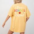 Preschool Squad Preschool Teacher Student Women's Comfort Colors T-Shirt Back Print Mustard Preschool Squad Preschool Teacher Student Women's Comfort Colors T-Shirt Back Print Mustard