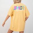 Preschool Squad Team Pre-K Crew Back To School Teacher Women's Comfort Colors T-Shirt Back Print Mustard Preschool Squad Team Pre-K Crew Back To School Teacher Women's Comfort Colors T-Shirt Back Print Mustard