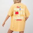 This Principal Loves Her School Teacher Appreciation Women's Comfort Colors T-Shirt Back Print Mustard
