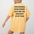 Professional Development Days Teacher Lie Party Women's Comfort Colors T-Shirt Back Print Mustard Professional Development Days Teacher Lie Party Women's Comfort Colors T-Shirt Back Print Mustard