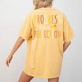 Progress Over Perfection Teacher Pencil Back-To-School Women's Comfort Colors T-Shirt Back Print Mustard Progress Over Perfection Teacher Pencil Back-To-School Women's Comfort Colors T-Shirt Back Print Mustard