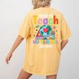 Proud To Teach Multilingual Learner ESL English Teacher Women's Comfort Colors T-Shirt Back Print Mustard