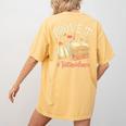 Prove It Reading Teacher Text Evidence Book Lover Student Women's Comfort Colors T-Shirt Back Print Mustard