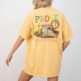 Prove It Text Evidence English Teacher Reading Teacher Women's Comfort Colors T-Shirt Back Print Mustard