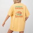 Psychology Teachers Love Brains Halloween For Psychologists Men Women Women's Comfort Colors T-Shirt Back Print Mustard Psychology Teachers Love Brains Halloween For Psychologists Men Women Women's Comfort Colors T-Shirt Back Print Mustard