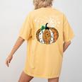 Pumpkin Music Teacher Halloween Fall Music Notes Autumn Women's Comfort Colors T-Shirt Back Print Mustard Pumpkin Music Teacher Halloween Fall Music Notes Autumn Women's Comfort Colors T-Shirt Back Print Mustard