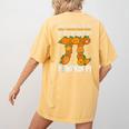 Pumpkin Pi Math Teacher Halloween Geometry Women's Comfort Colors T-Shirt Back Print Mustard Pumpkin Pi Math Teacher Halloween Geometry Women's Comfort Colors T-Shirt Back Print Mustard