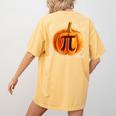 Pumpkin Pie Halloween Thanksgiving Math Teacher Pi Day Women's Comfort Colors T-Shirt Back Print Mustard Pumpkin Pie Halloween Thanksgiving Math Teacher Pi Day Women's Comfort Colors T-Shirt Back Print Mustard