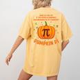 Pumpkin Pie Pi Math Teacher Shirt Halloween Men Adult Women's Comfort Colors T-Shirt Back Print Mustard Pumpkin Pie Pi Math Teacher Shirt Halloween Men Adult Women's Comfort Colors T-Shirt Back Print Mustard