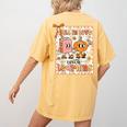 Pumpkin Teacher Preppy Fall In Love With Learning Autumn Women's Comfort Colors T-Shirt Back Print Mustard Pumpkin Teacher Preppy Fall In Love With Learning Autumn Women's Comfort Colors T-Shirt Back Print Mustard