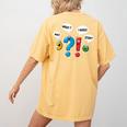 Punctuation Marks Wait What I Agree Stop English Teacher Women's Comfort Colors T-Shirt Back Print Mustard Punctuation Marks Wait What I Agree Stop English Teacher Women's Comfort Colors T-Shirt Back Print Mustard