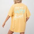 Put On A Happy Face Music Music Teacher Women's Comfort Colors T-Shirt Back Print Mustard Put On A Happy Face Music Music Teacher Women's Comfort Colors T-Shirt Back Print Mustard