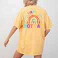 Rainbow Happy Dot Day Shirts Teacher Kids September 15th Women's Comfort Colors T-Shirt Back Print Mustard Rainbow Happy Dot Day Shirts Teacher Kids September 15th Women's Comfort Colors T-Shirt Back Print Mustard