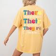 There Their They'Re English Teacher Grammar Memes Women's Comfort Colors T-Shirt Back Print Mustard There Their They'Re English Teacher Grammar Memes Women's Comfort Colors T-Shirt Back Print Mustard