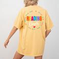 Reading Coach Teacher Interventionist Specialist Literacy Women's Comfort Colors T-Shirt Back Print Mustard Reading Coach Teacher Interventionist Specialist Literacy Women's Comfort Colors T-Shirt Back Print Mustard