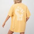 Redfored Shirt Red For Ed Protest Teachers Fist Women's Comfort Colors T-Shirt Back Print Mustard