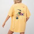 There's Room On My Broom For You Too Teacher Halloween Women's Comfort Colors T-Shirt Back Print Mustard There's Room On My Broom For You Too Teacher Halloween Women's Comfort Colors T-Shirt Back Print Mustard