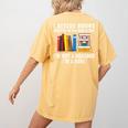 I Rescue Books Trapped In The Bookstore Book Teacher For Men Women Women's Comfort Colors T-Shirt Back Print Mustard