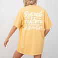 Retired PE Teacher Legend Left The Gym Physical Education Women's Comfort Colors T-Shirt Back Print Mustard Retired PE Teacher Legend Left The Gym Physical Education Women's Comfort Colors T-Shirt Back Print Mustard