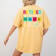 Retired Science Teacher Periodic Table Teacher Life Women's Comfort Colors T-Shirt Back Print Mustard Retired Science Teacher Periodic Table Teacher Life Women's Comfort Colors T-Shirt Back Print Mustard