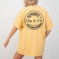 Retirement Class Of 2026 Count Down Progress Retired Teacher Women's Comfort Colors T-Shirt Back Print Mustard