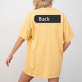 Retro ABCD Teacher Tour Kindergarten Teacher Back To School Women's Comfort Colors T-Shirt Back Print Mustard