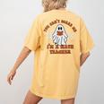 Retro You Can't Scare Me I'm A Math Teacher Cute Ghost Women Women's Comfort Colors T-Shirt Back Print Mustard Retro You Can't Scare Me I'm A Math Teacher Cute Ghost Women Women's Comfort Colors T-Shirt Back Print Mustard