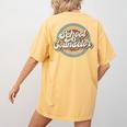 Retro School Counselor Back To School Teacher Squad Crew Women's Comfort Colors T-Shirt Back Print Mustard Retro School Counselor Back To School Teacher Squad Crew Women's Comfort Colors T-Shirt Back Print Mustard