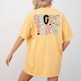 Retro Secretary Back To School Teacher Appreciation Women's Comfort Colors T-Shirt Back Print Mustard Retro Secretary Back To School Teacher Appreciation Women's Comfort Colors T-Shirt Back Print Mustard