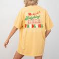 Retro Sleighing Math Problems Santa Math Teacher Christmas Women's Comfort Colors T-Shirt Back Print Mustard Retro Sleighing Math Problems Santa Math Teacher Christmas Women's Comfort Colors T-Shirt Back Print Mustard