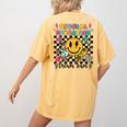 Retro Special Education Squad Groovy Dream Team Teacher Women's Comfort Colors T-Shirt Back Print Mustard