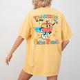 Retro Teaching Is My Superpower Apple Teacher Appreciation Women's Comfort Colors T-Shirt Back Print Mustard Retro Teaching Is My Superpower Apple Teacher Appreciation Women's Comfort Colors T-Shirt Back Print Mustard