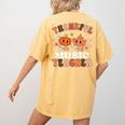 Retro Thankful Music Teacher Pumpkin Fall Thanksgiving Women's Comfort Colors T-Shirt Back Print Mustard Retro Thankful Music Teacher Pumpkin Fall Thanksgiving Women's Comfort Colors T-Shirt Back Print Mustard