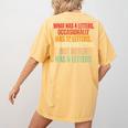 Riddle Wordplay Joke For Grammar Nerds And Teachers Women's Comfort Colors T-Shirt Back Print Mustard