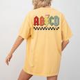 Rock Abcd Back To School Abcd Preschool Teacher Appreciation Women's Comfort Colors T-Shirt Back Print Mustard