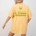 I Rule Math Ruler Mathematics Pun Math Teacher Men Women Girls Kids Women's Comfort Colors T-Shirt Back Print Mustard I Rule Math Ruler Mathematics Pun Math Teacher Men Women Girls Kids Women's Comfort Colors T-Shirt Back Print Mustard