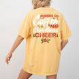 Running On Coffee And Christmas Cheer Lover Teacher For Men Women Kids Women's Comfort Colors T-Shirt Back Print Mustard Running On Coffee And Christmas Cheer Lover Teacher For Men Women Kids Women's Comfort Colors T-Shirt Back Print Mustard