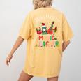 Santa's Favorite Music Teacher Christmas Santa Hat Matching Women's Comfort Colors T-Shirt Back Print Mustard Santa's Favorite Music Teacher Christmas Santa Hat Matching Women's Comfort Colors T-Shirt Back Print Mustard
