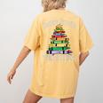 Santa's Favorite Teacher Idea For Christmas Teachers Women's Comfort Colors T-Shirt Back Print Mustard Santa's Favorite Teacher Idea For Christmas Teachers Women's Comfort Colors T-Shirt Back Print Mustard