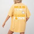 This Is My Scary Music Teacher Halloween Costumes Pajama Women's Comfort Colors T-Shirt Back Print Mustard This Is My Scary Music Teacher Halloween Costumes Pajama Women's Comfort Colors T-Shirt Back Print Mustard